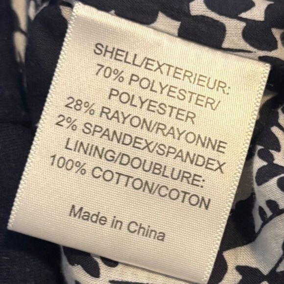 Tory Burch EUC Stretch Knit Navy Blue Blazer 3 Button Front Size Extra Small - Picture 8 of 8